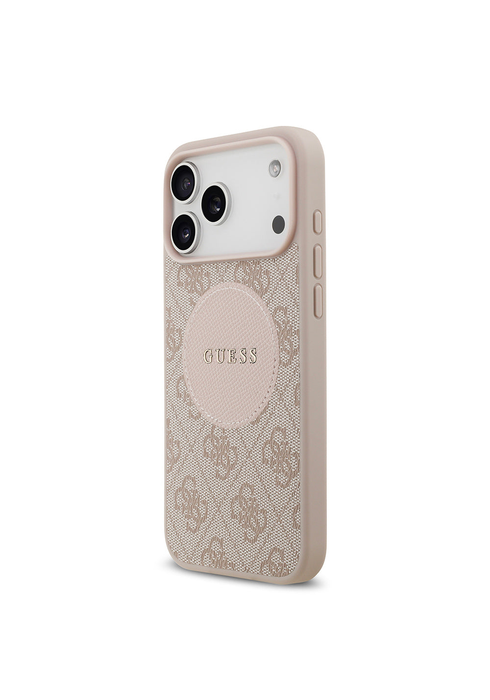 Apple iPhone 17 Pro Max Kılıf Guess Orijinal Lisanslı Manyetik Şarj Uyumlu Yazı Logolu Circle Classic Kapak