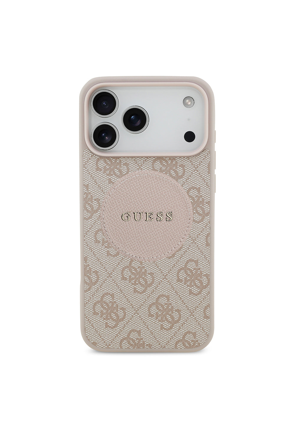 Apple iPhone 17 Pro Max Kılıf Guess Orijinal Lisanslı Manyetik Şarj Uyumlu Yazı Logolu Circle Classic Kapak