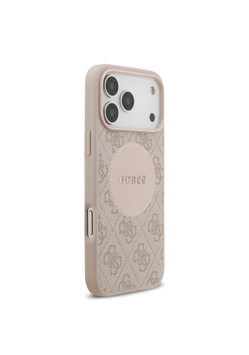 Apple iPhone 17 Pro Max Kılıf Guess Orijinal Lisanslı Manyetik Şarj Uyumlu Yazı Logolu Circle Classic Kapak