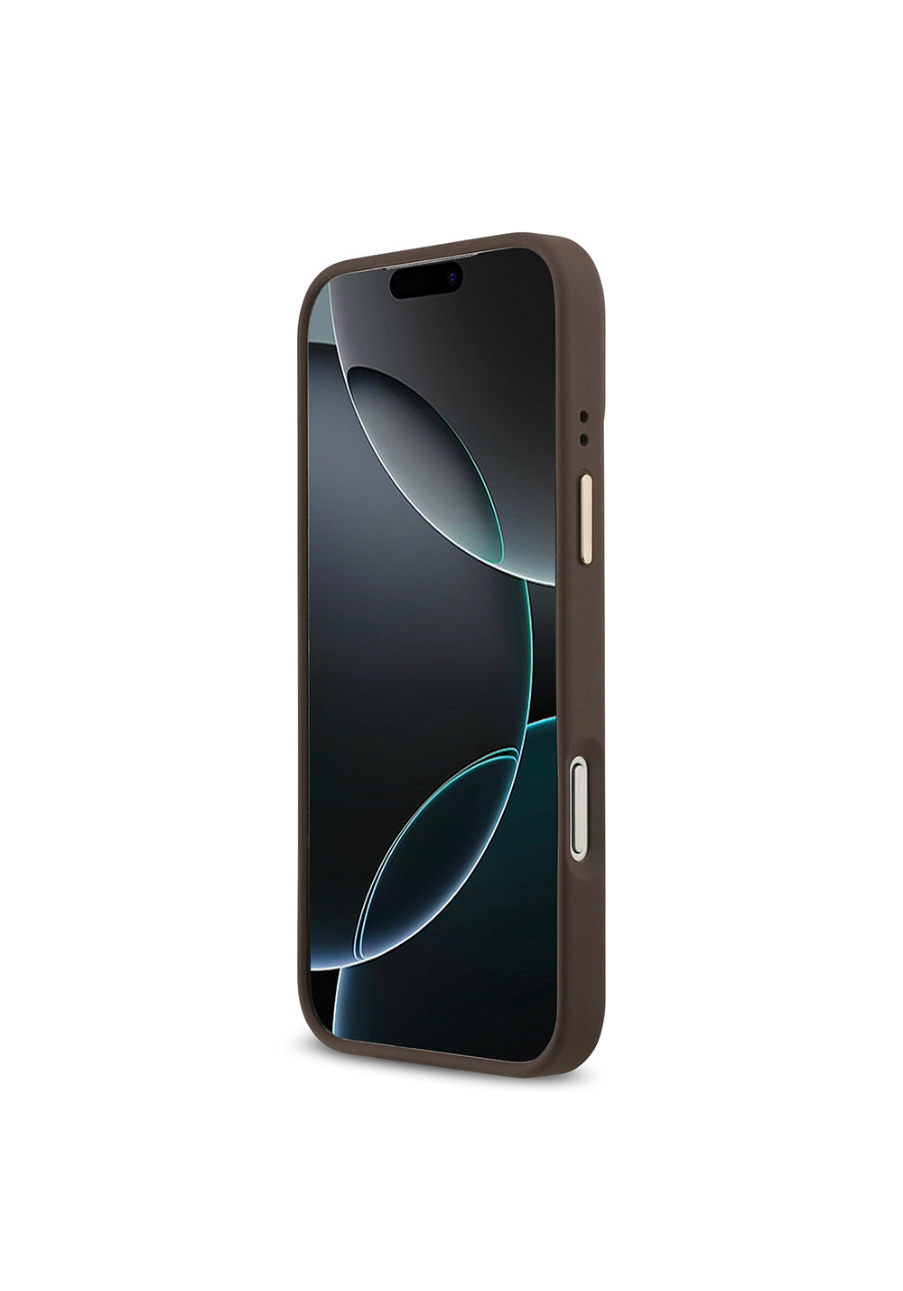Apple iPhone 17 Pro Max Kılıf Guess Orijinal Lisanslı Manyetik Şarj Uyumlu Grained Yazı ve Taşlı 4G Logolu Kapak