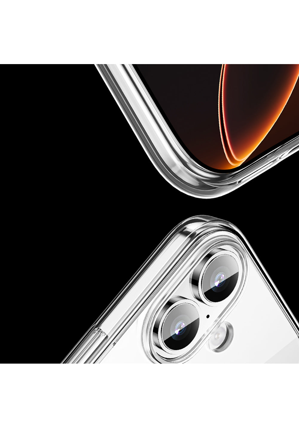 Apple iPhone 17 Kılıf Manyetik Şarj Uyumlu Transparan Sert PC Wlons Pita Kapak
