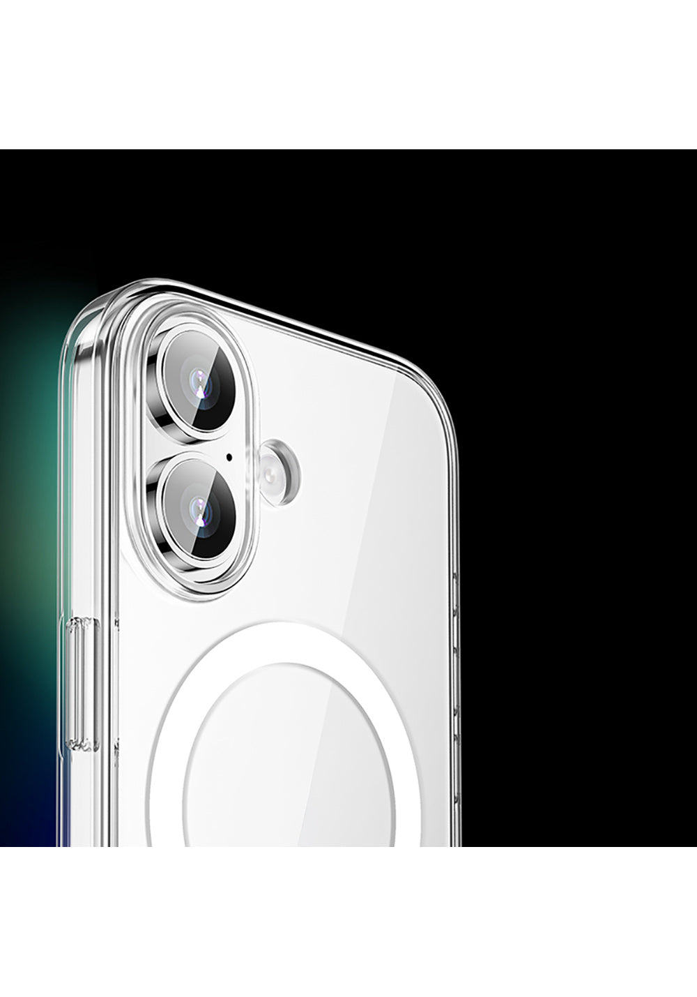 Apple iPhone 17 Kılıf Manyetik Şarj Uyumlu Transparan Sert PC Wlons Pita Kapak