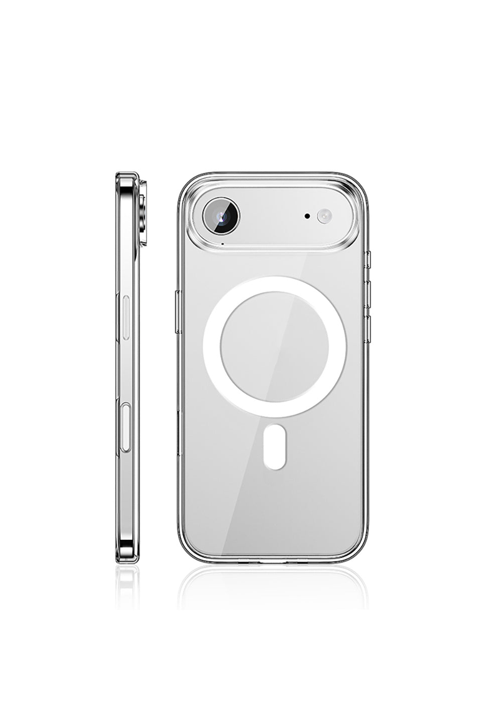 Apple iPhone 17 Air Kılıf Manyetik Şarj Uyumlu Transparan Sert PC Wlons Pita Kapak