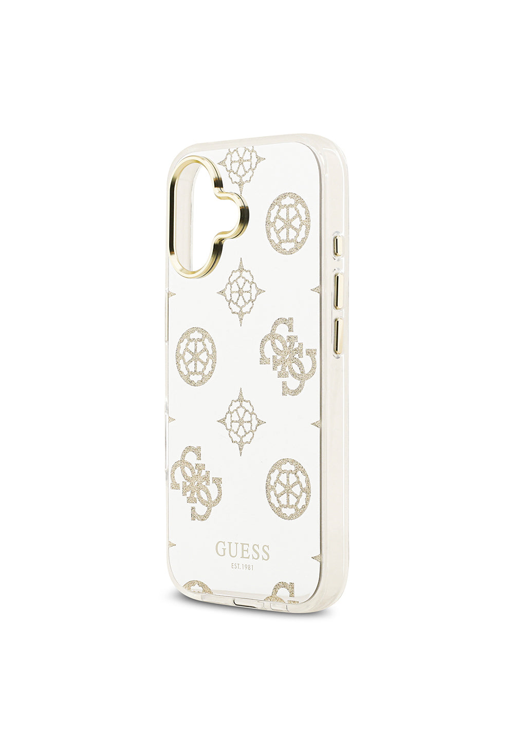 Apple iPhone 17 Kılıf Guess Orijinal Lisanslı Metal Kamera Çerçeveli Simli Aynalı Kapak