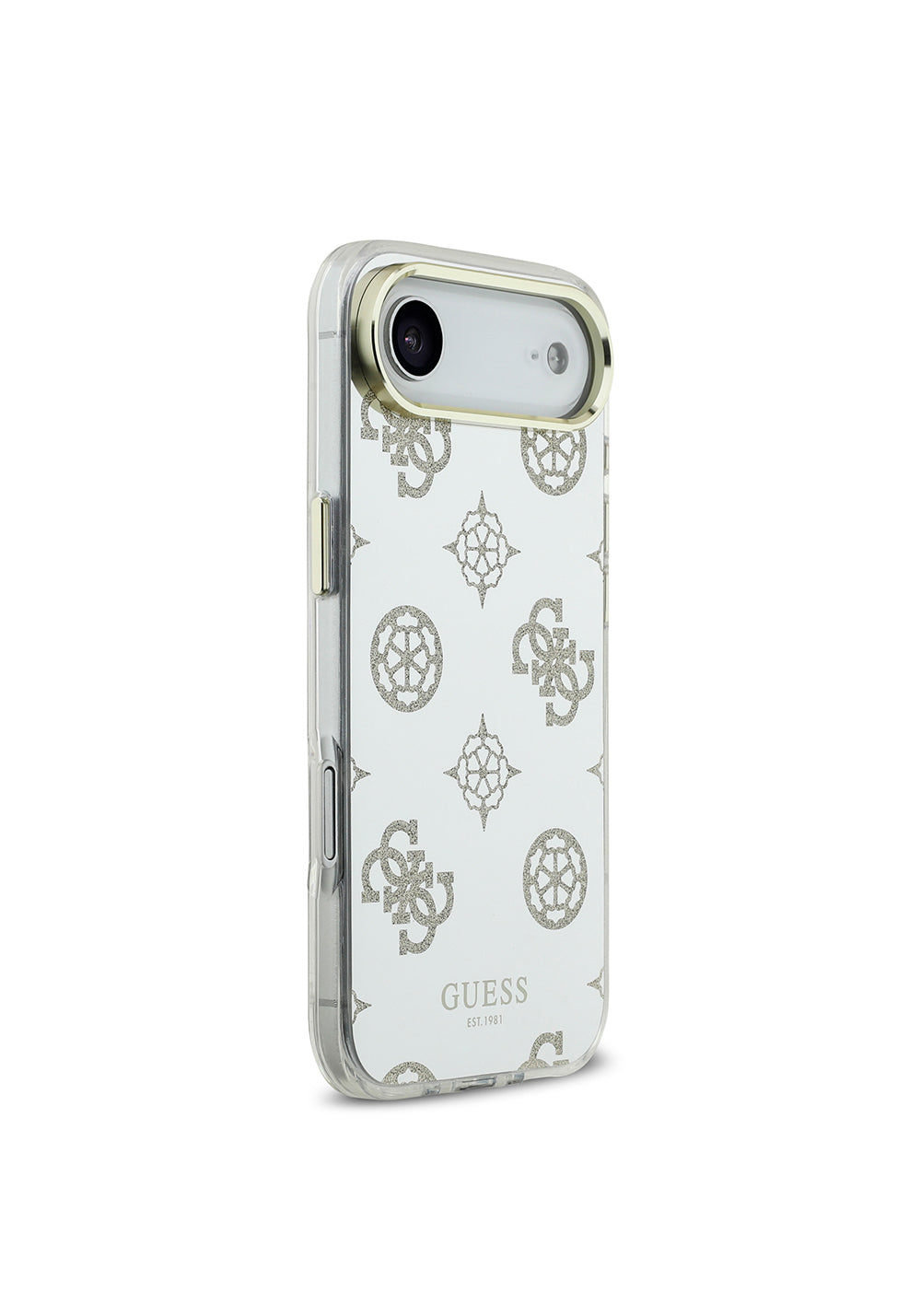 Apple iPhone 17 Air Kılıf Guess Orijinal Lisanslı Metal Kamera Çerçeveli Simli Aynalı Kapak
