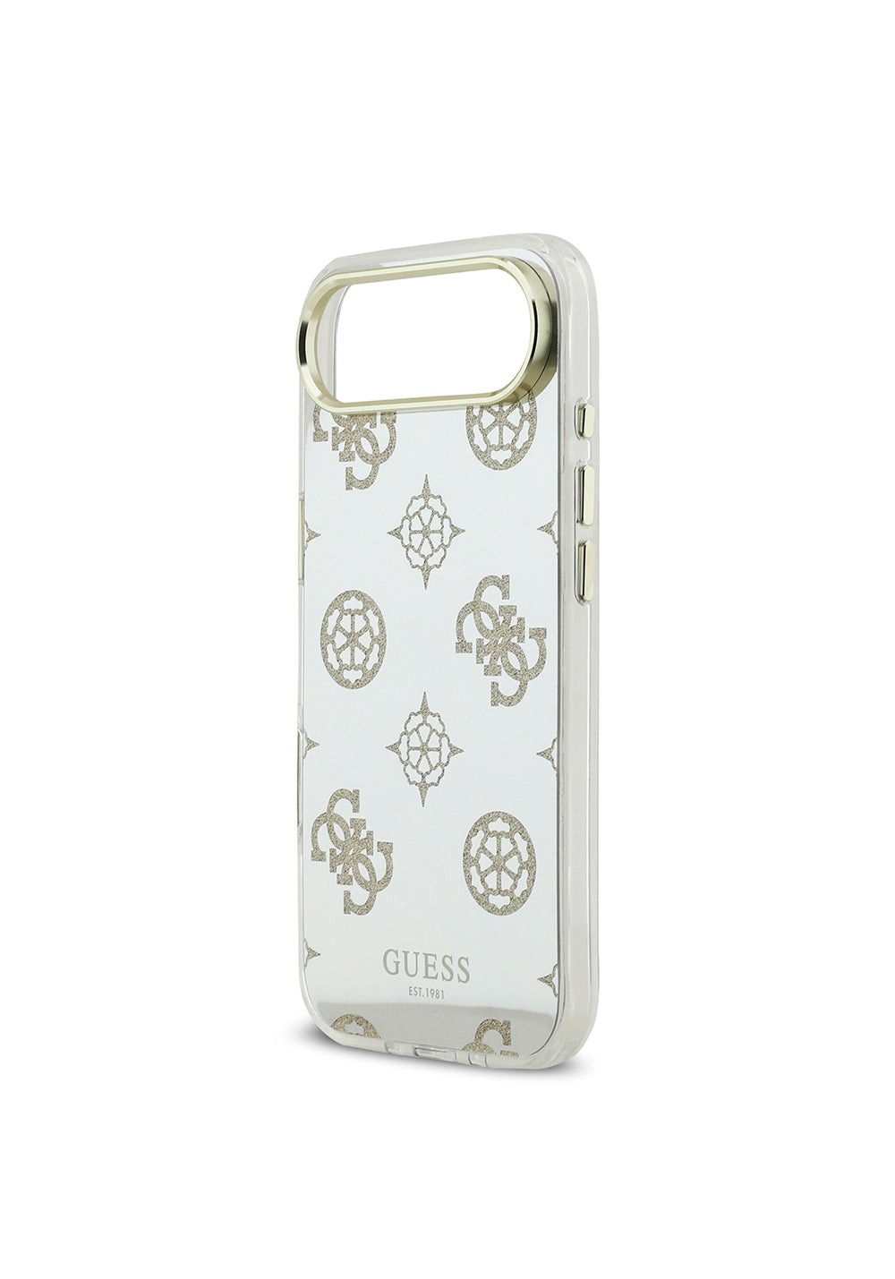 Apple iPhone 17 Air Kılıf Guess Orijinal Lisanslı Metal Kamera Çerçeveli Simli Aynalı Kapak