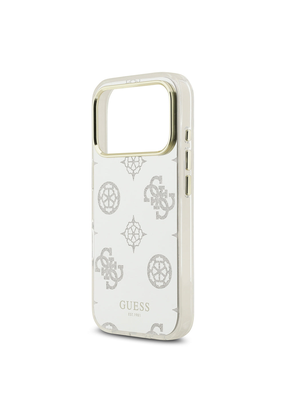 Apple iPhone 17 Pro Max Kılıf Guess Orijinal Lisanslı Metal Kamera Çerçeveli Simli Aynalı Kapak