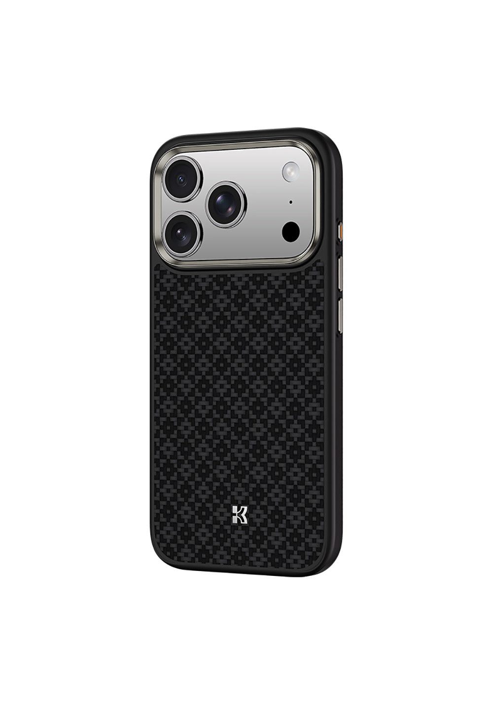 Apple iPhone 17 Pro Max Kılıf M-Safe Şarj Özellikli Benks ArmorPro ArmorGrid Serisi Kevlar Karbon Kapak
