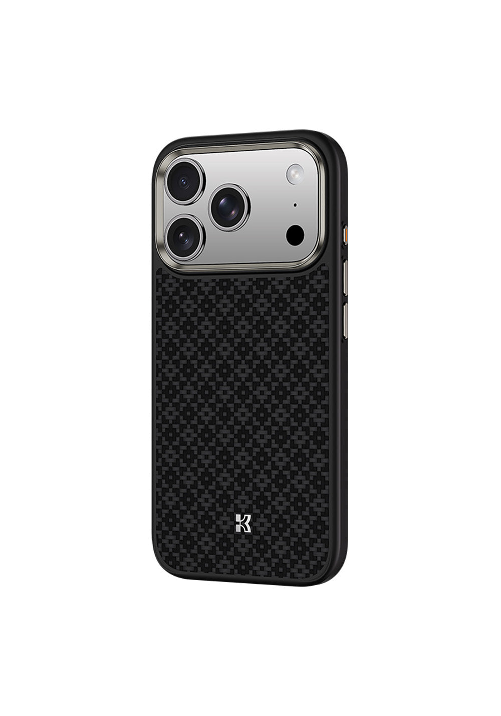 Apple iPhone 17 Pro Max Kılıf M-Safe Şarj Özellikli Benks ArmorPro ArmorGrid Serisi Kevlar Karbon Kapak