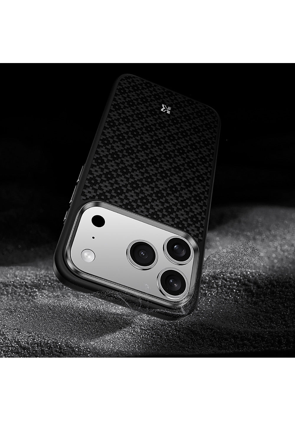 Apple iPhone 17 Pro Max Kılıf M-Safe Şarj Özellikli Benks ArmorPro ArmorGrid Serisi Kevlar Karbon Kapak