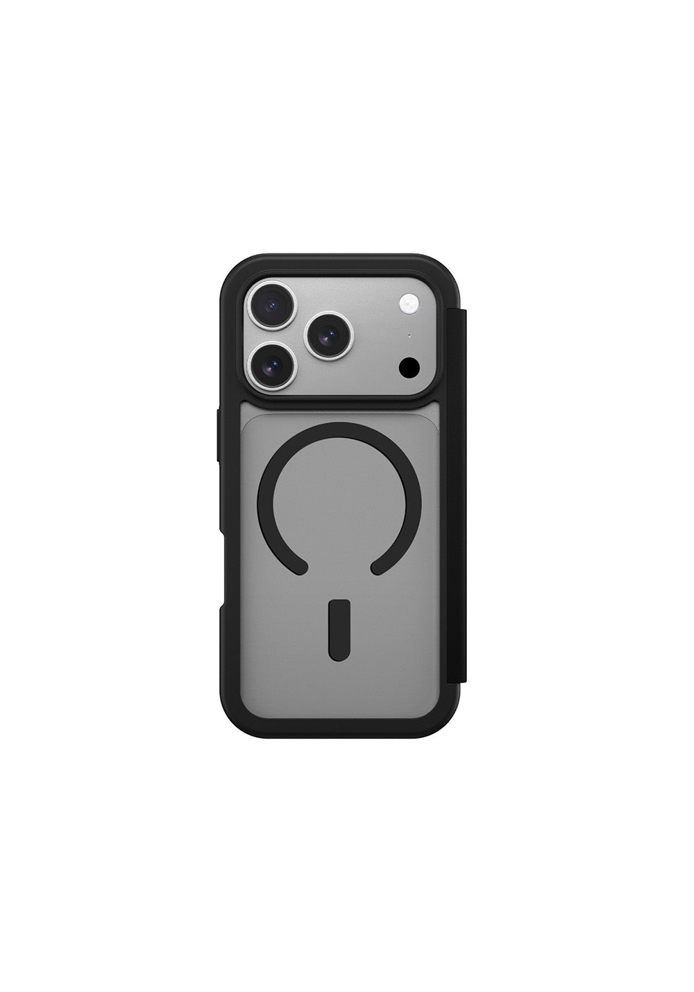 Apple iPhone 17 Pro PU Kartlıklı Kapaklı Amazingthing Glamour Foilo Serisi Kılıf
