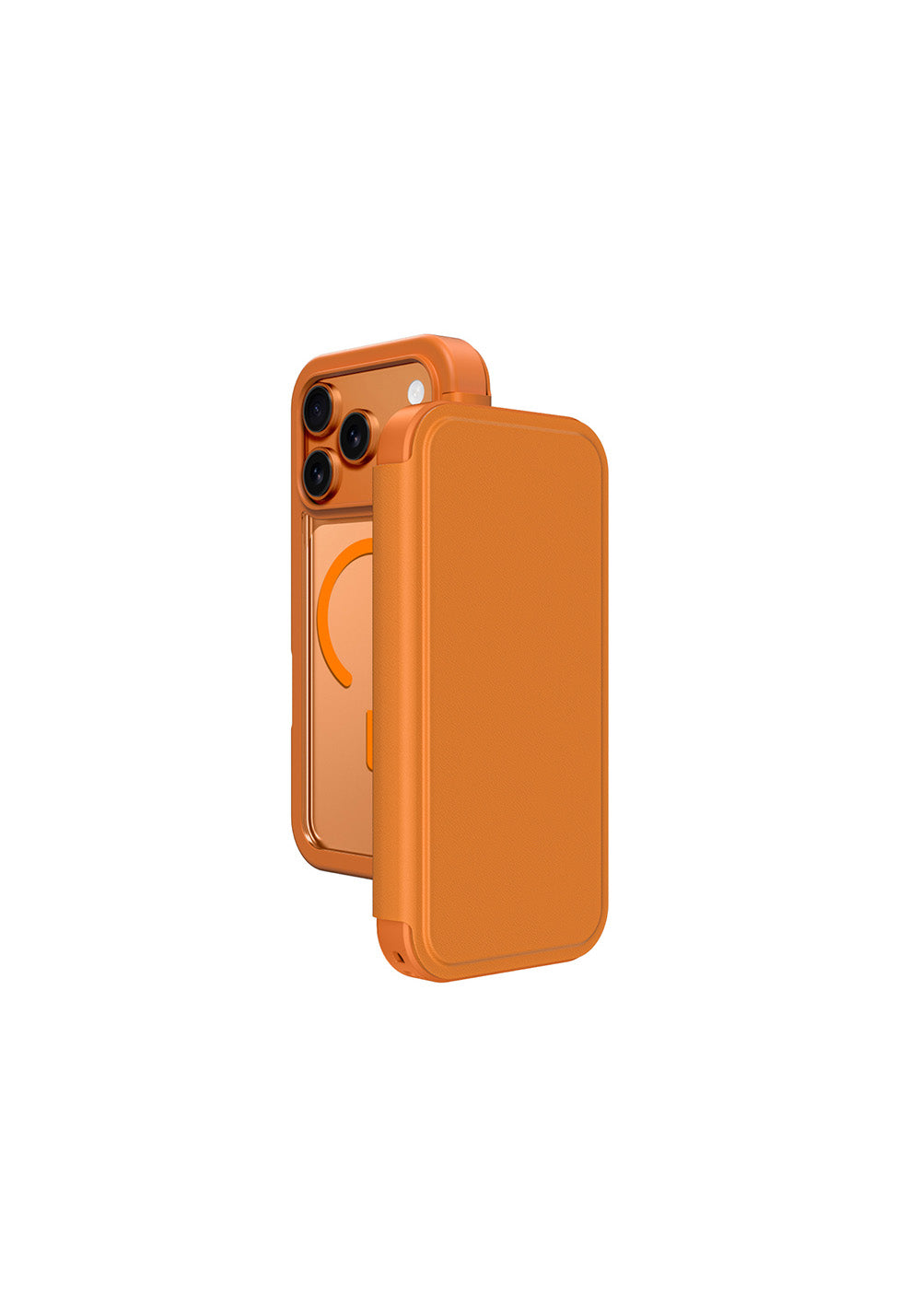 Apple iPhone 17 Pro Max PU Kartlıklı Kapaklı Amazingthing Glamour Foilo Serisi Kılıf