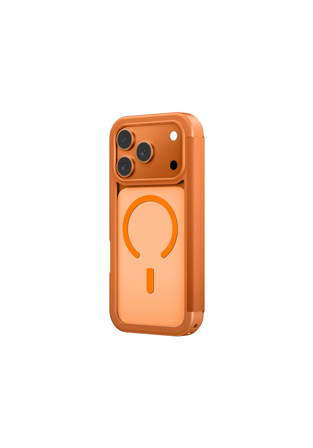 Apple iPhone 17 Pro Max PU Kartlıklı Kapaklı Amazingthing Glamour Foilo Serisi Kılıf