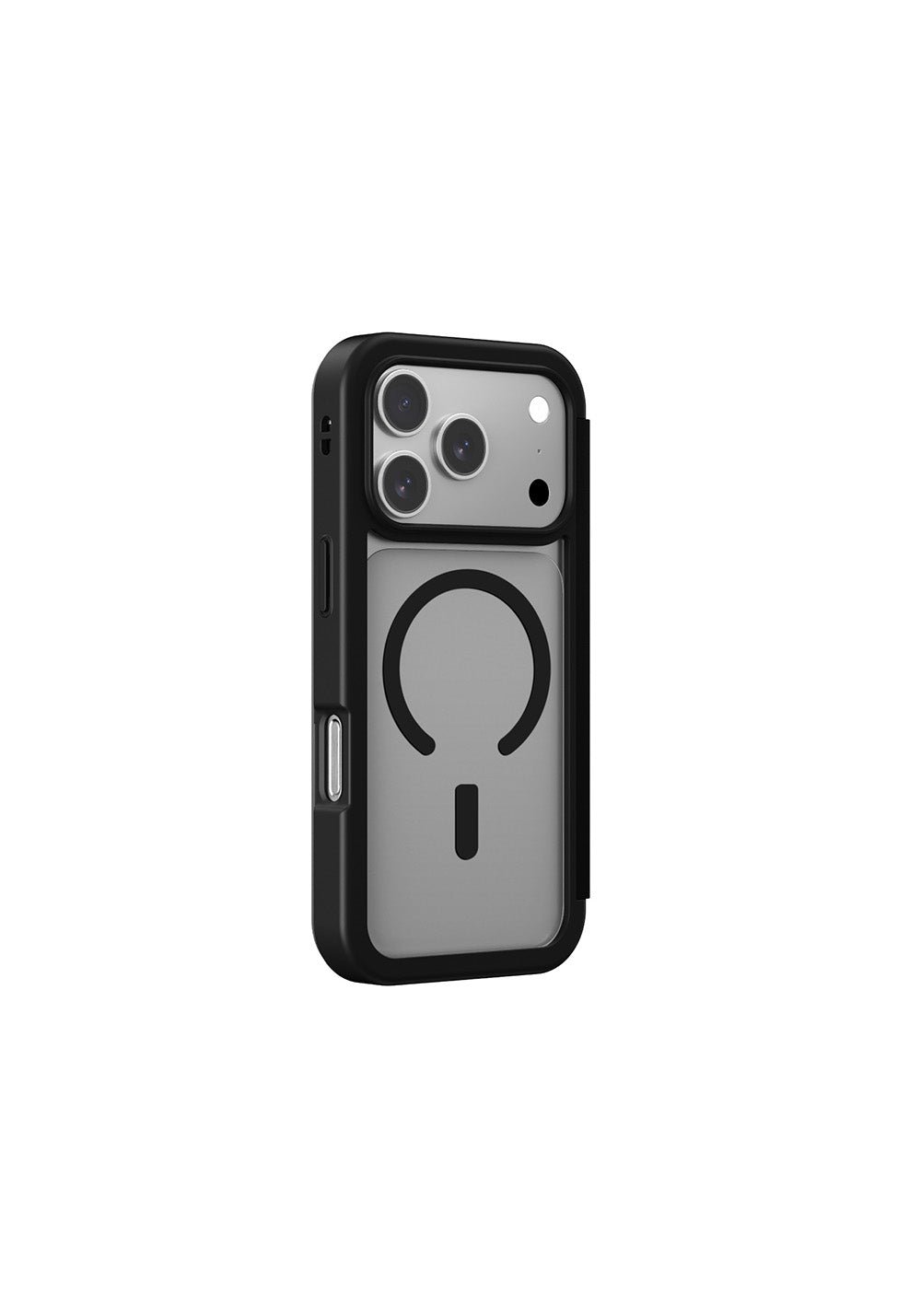 Apple iPhone 17 Pro Max PU Kartlıklı Kapaklı Amazingthing Glamour Foilo Serisi Kılıf
