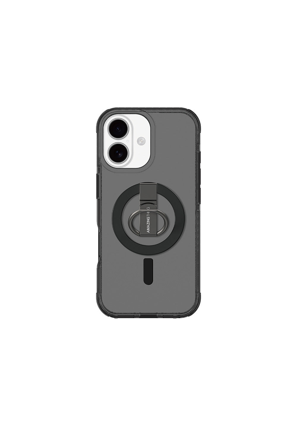 Apple iPhone 17 Kılıf Manyetik Şarj Uyumlu Yüzük Standlı Amazingthing Titan Pro Serisi Kapak