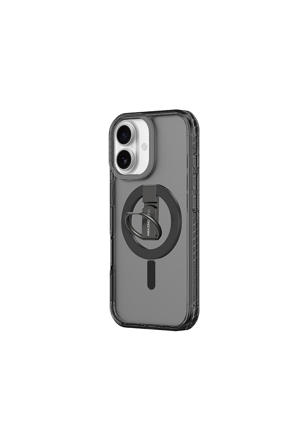 Apple iPhone 17 Kılıf Manyetik Şarj Uyumlu Yüzük Standlı Amazingthing Titan Pro Serisi Kapak