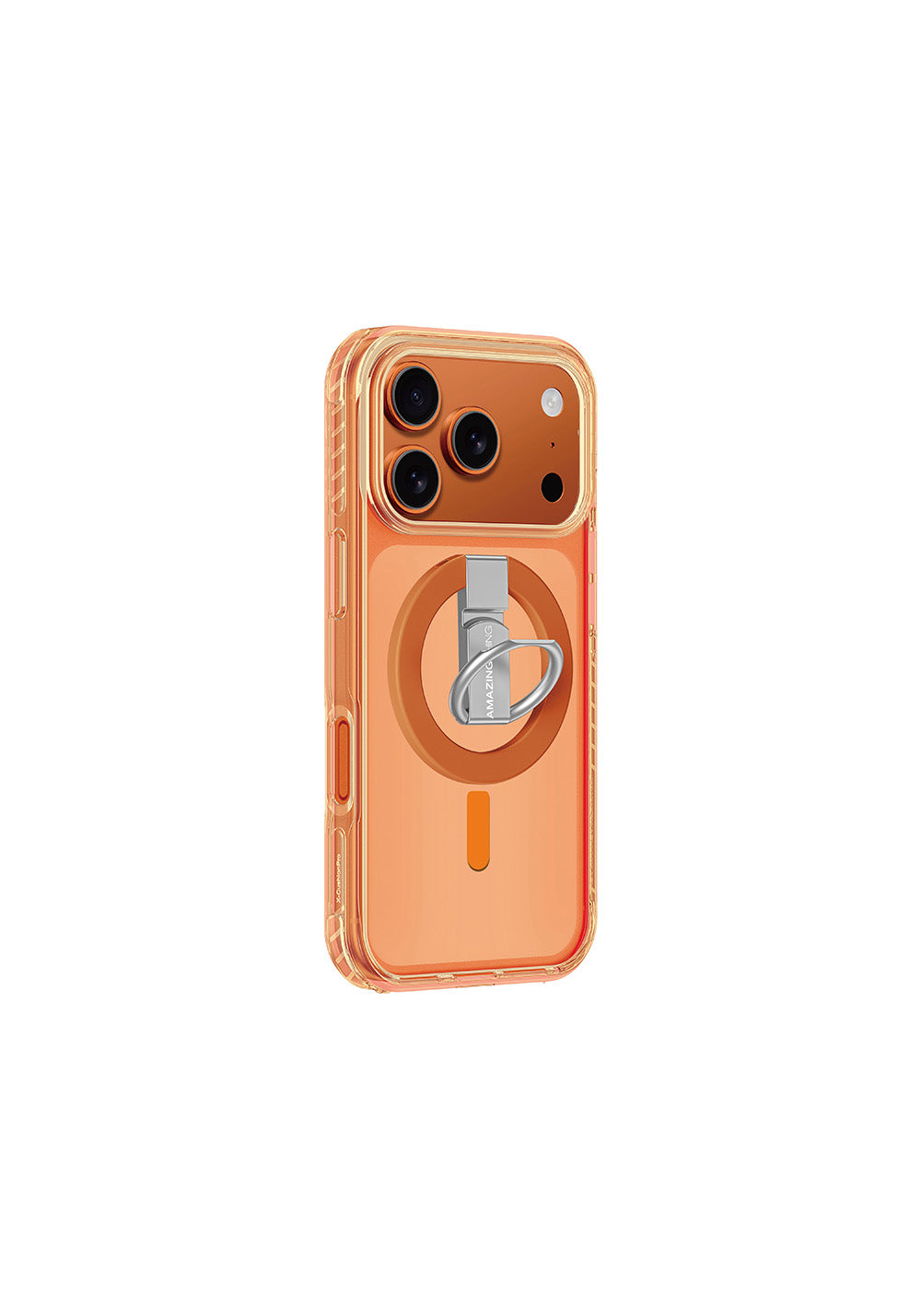 Apple iPhone 17 Pro Kılıf Manyetik Şarj Uyumlu Yüzük Standlı Amazingthing Titan Pro Serisi Kapak