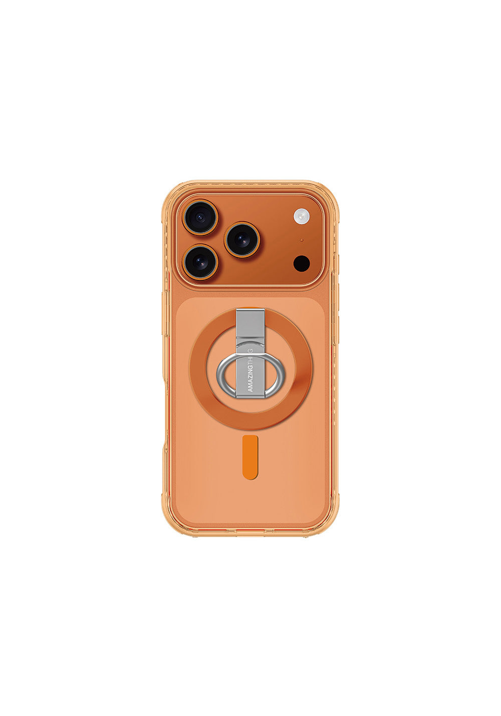 Apple iPhone 17 Pro Max Kılıf Manyetik Şarj Uyumlu Yüzük Standlı Amazingthing Titan Pro Serisi Kapak
