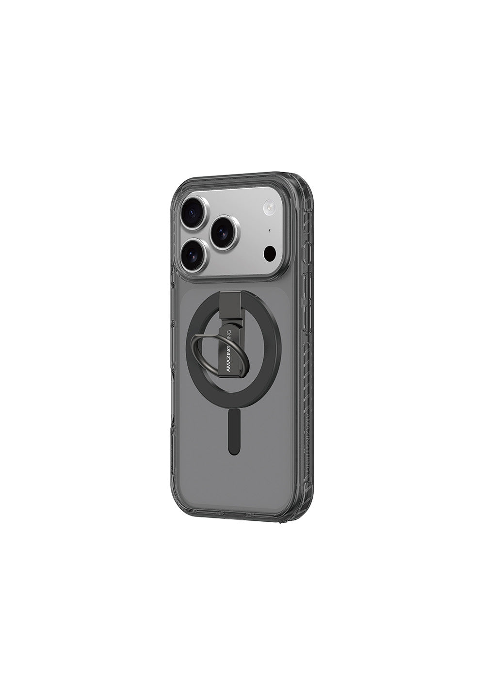 Apple iPhone 17 Pro Max Kılıf Manyetik Şarj Uyumlu Yüzük Standlı Amazingthing Titan Pro Serisi Kapak