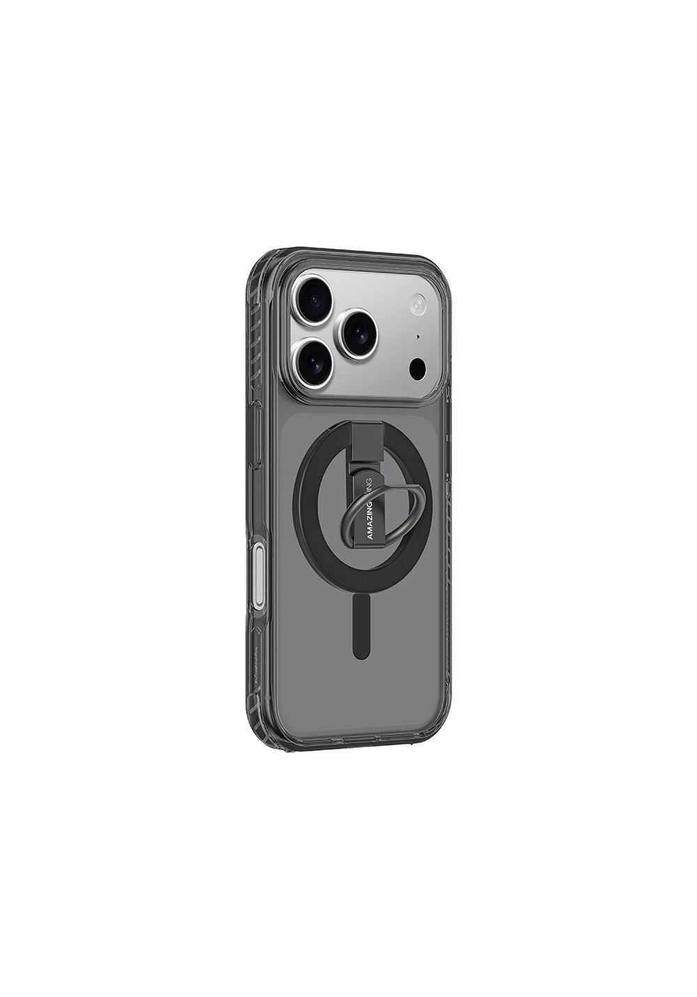 Apple iPhone 17 Pro Max Kılıf Manyetik Şarj Uyumlu Yüzük Standlı Amazingthing Titan Pro Serisi Kapak