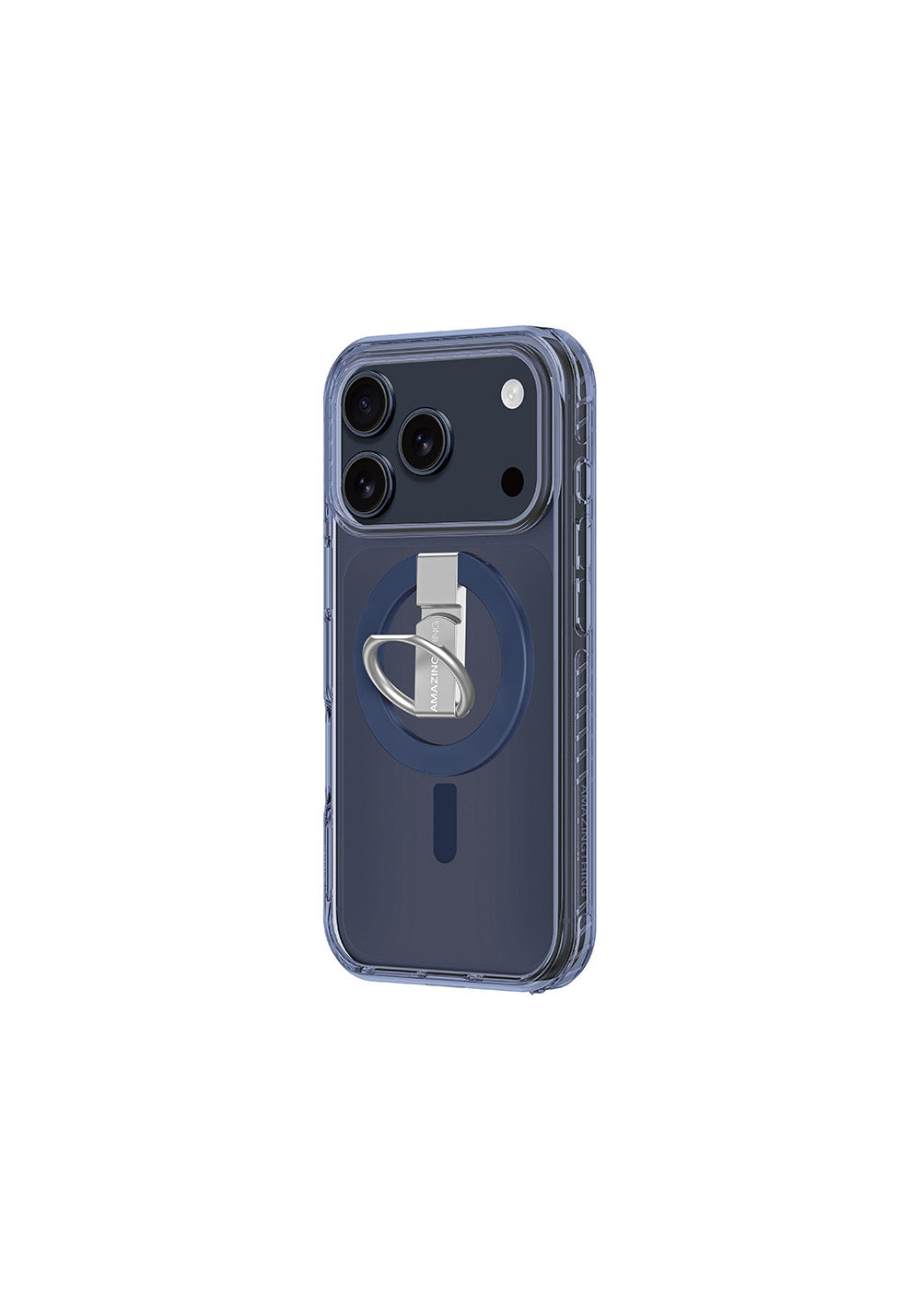 Apple iPhone 17 Pro Max Kılıf Manyetik Şarj Uyumlu Yüzük Standlı Amazingthing Titan Pro Serisi Kapak