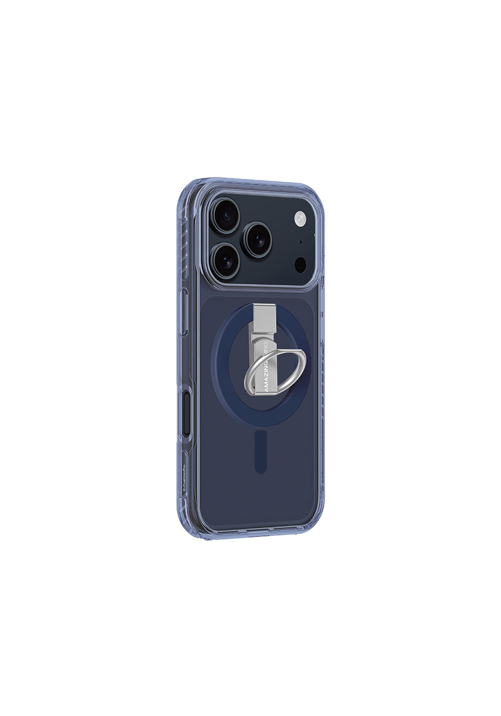Apple iPhone 17 Pro Max Kılıf Manyetik Şarj Uyumlu Yüzük Standlı Amazingthing Titan Pro Serisi Kapak