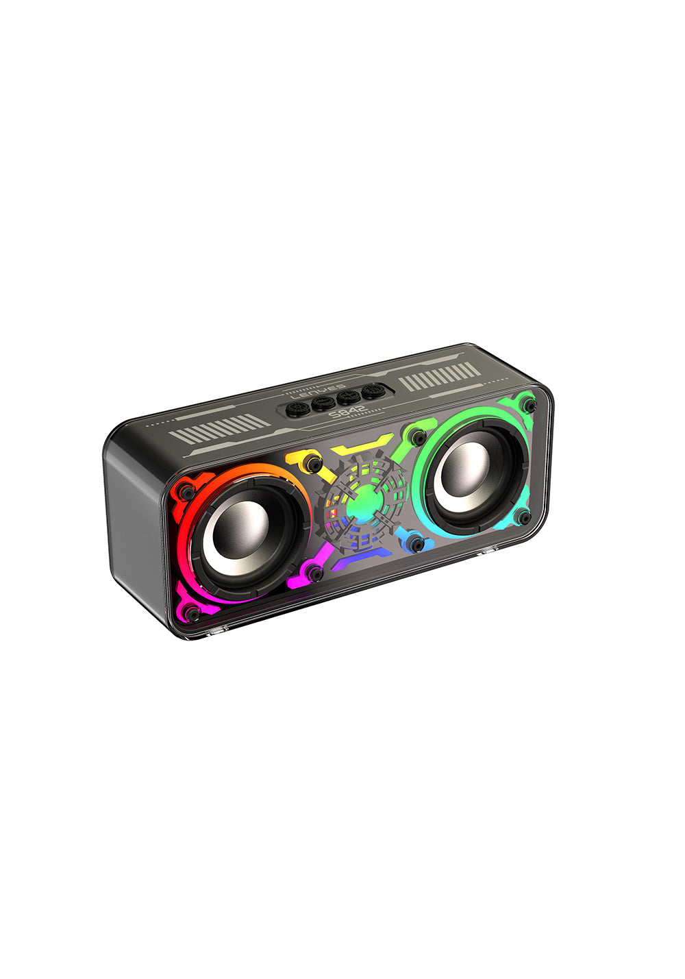 Lenyes S842 RGB Led Işıklı TWS Bluetooth Hoparlör v5.3 18W