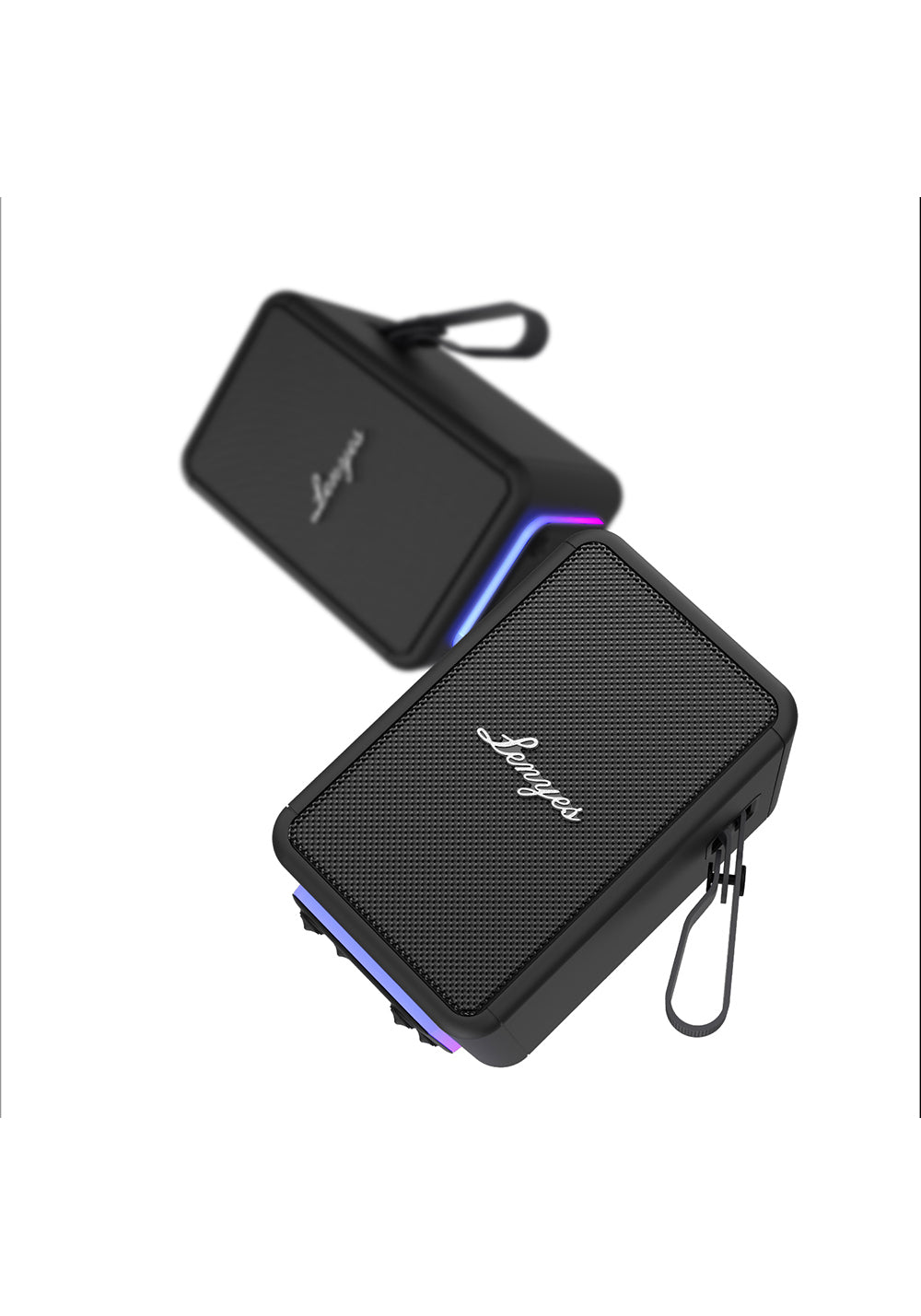 Lenyes S874 Su Geçirmez Özellikli RGB Işıklı Askılı Taşınabilir TWS Bluetooth Hoparlör v5.3