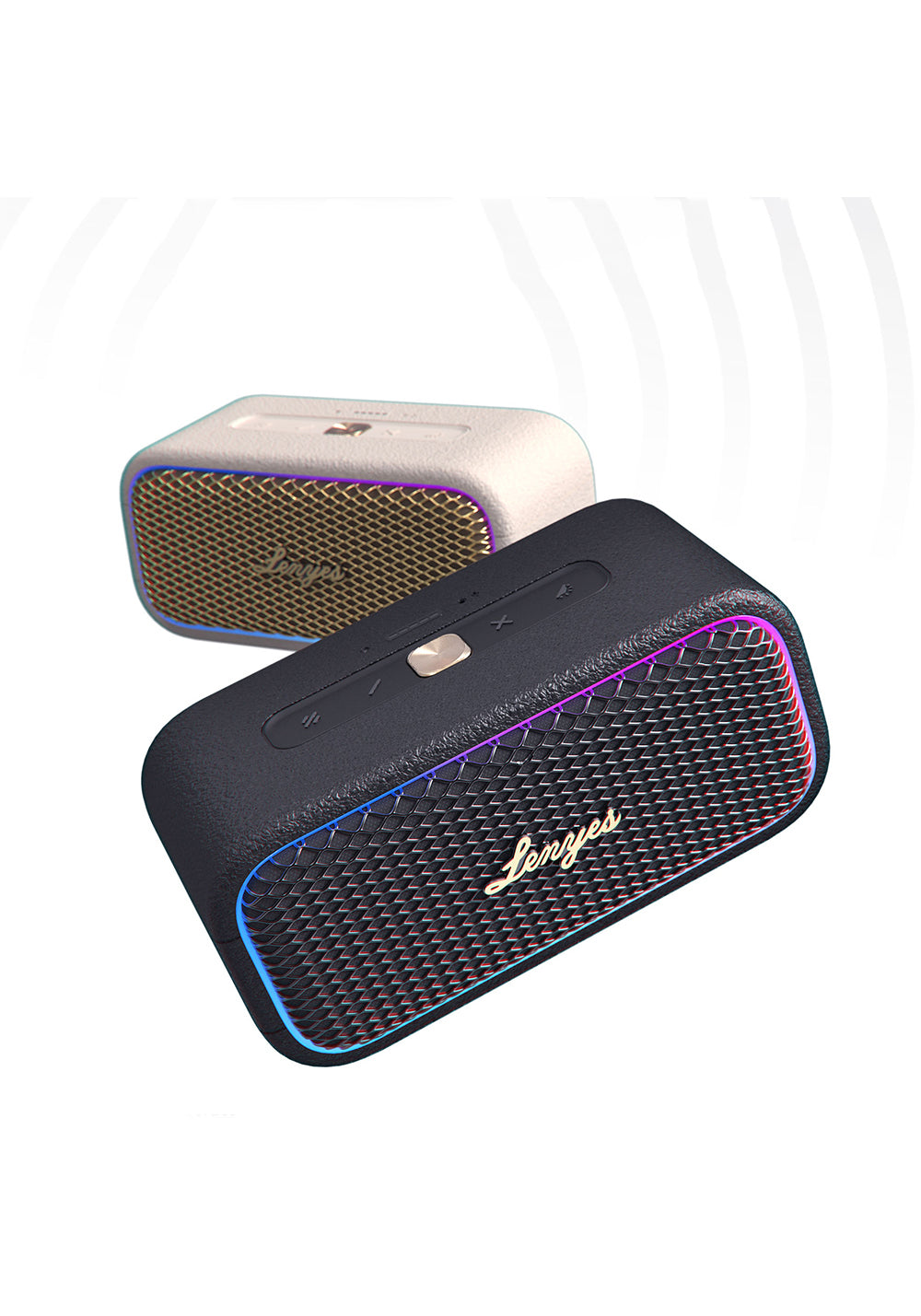 Lenyes S891 RGB Işıklı Taşınabilir Su Geçirmez OTG-TWS Bluetooth Hoparlör v5.3 80W