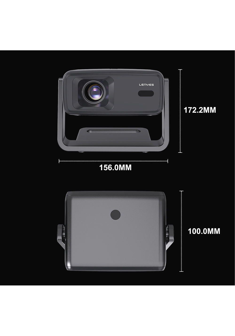 Lenyes LPR03 2.69 inç LCD 200 ANSI Lümen PTZ Projektör Yansıtma Cihazı