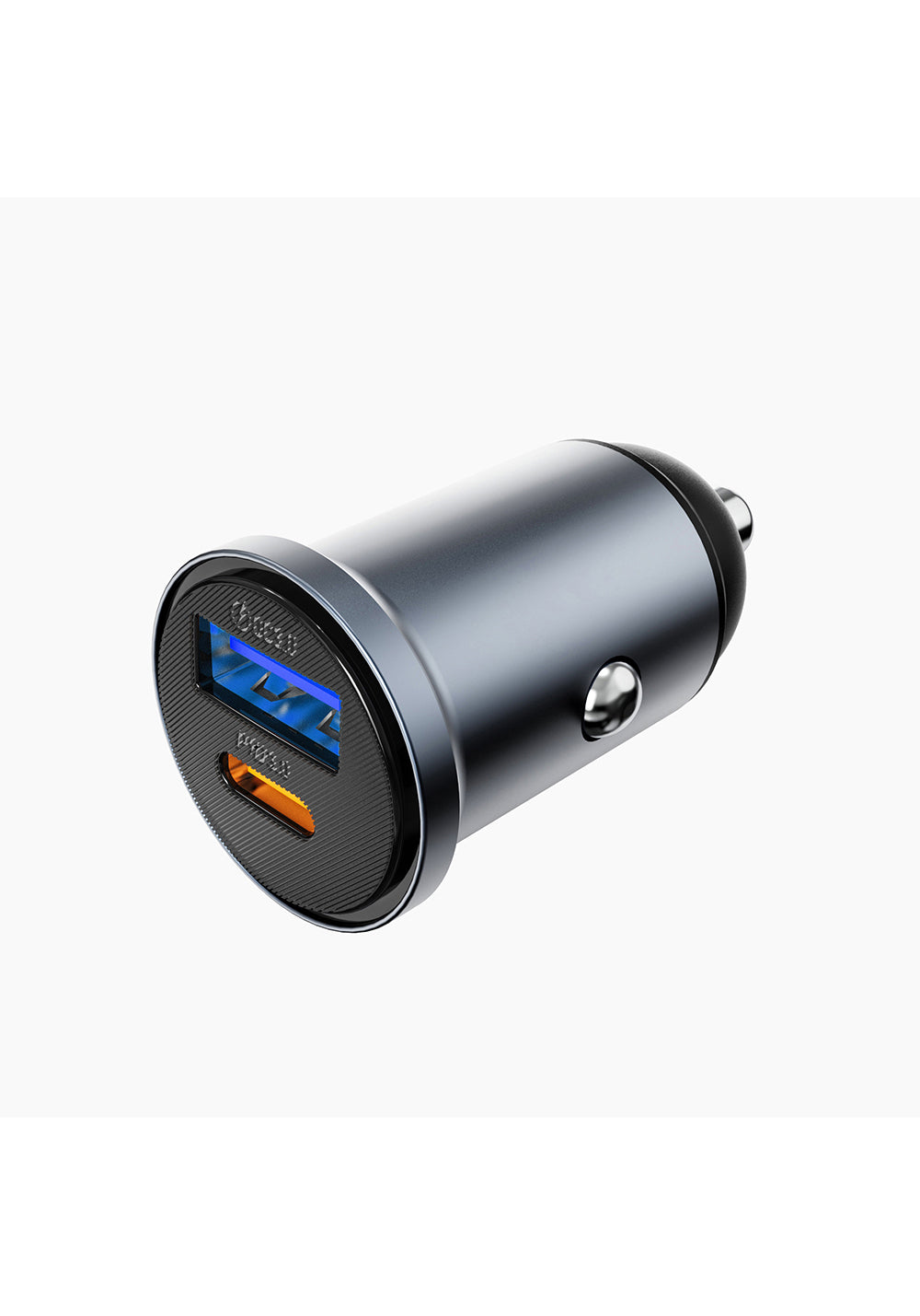 Wiwu Wi-CC030 Nano Lite Serisi Type-C + USB-A Hızlı Şarj Özellikli Akım Korumalı Araç Şarj Aleti PD ve QC3.0 35W