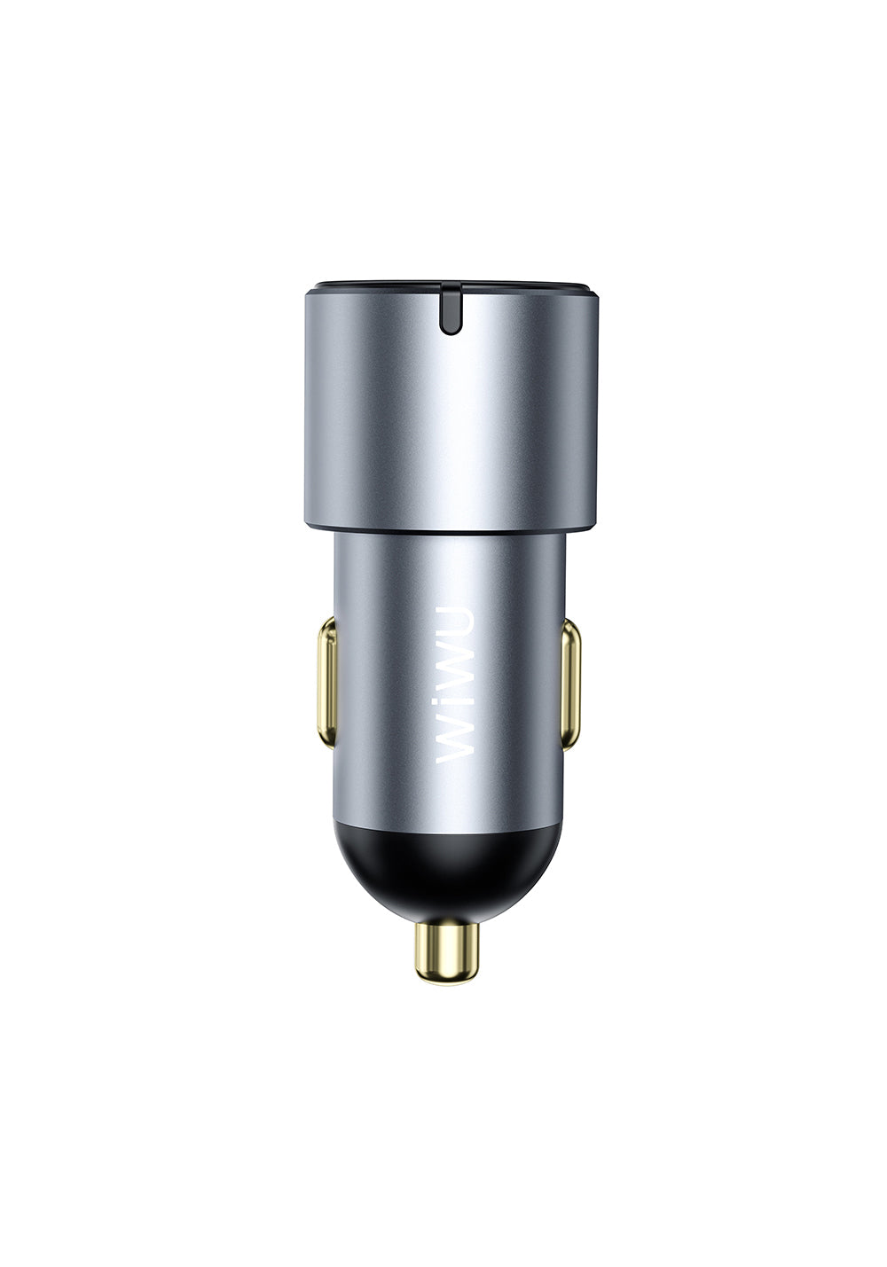 Wiwu Wi-CC032 Nano Pro Serisi Dual Type-C + USB-A Hızlı Şarj Özellikli Akım Korumalı Araç Şarj Aleti PD VE QC3.0 60W