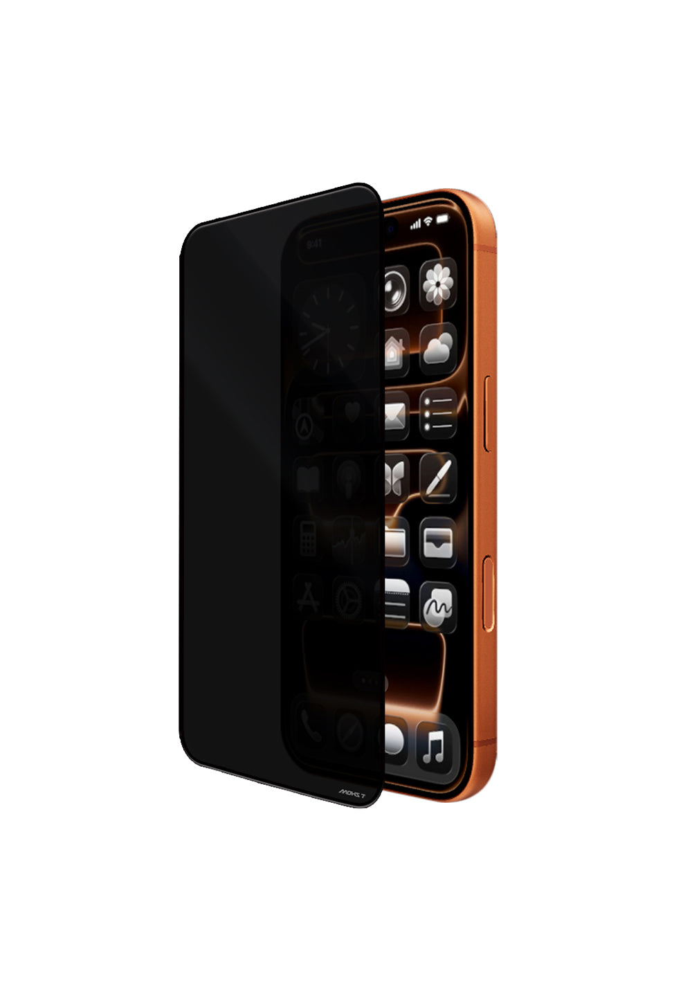 Apple iPhone 17 Pro Max Mohseven Safir Coating 3D Glue Privacy Hayalet Temperli Cam Ekran Koruyucu