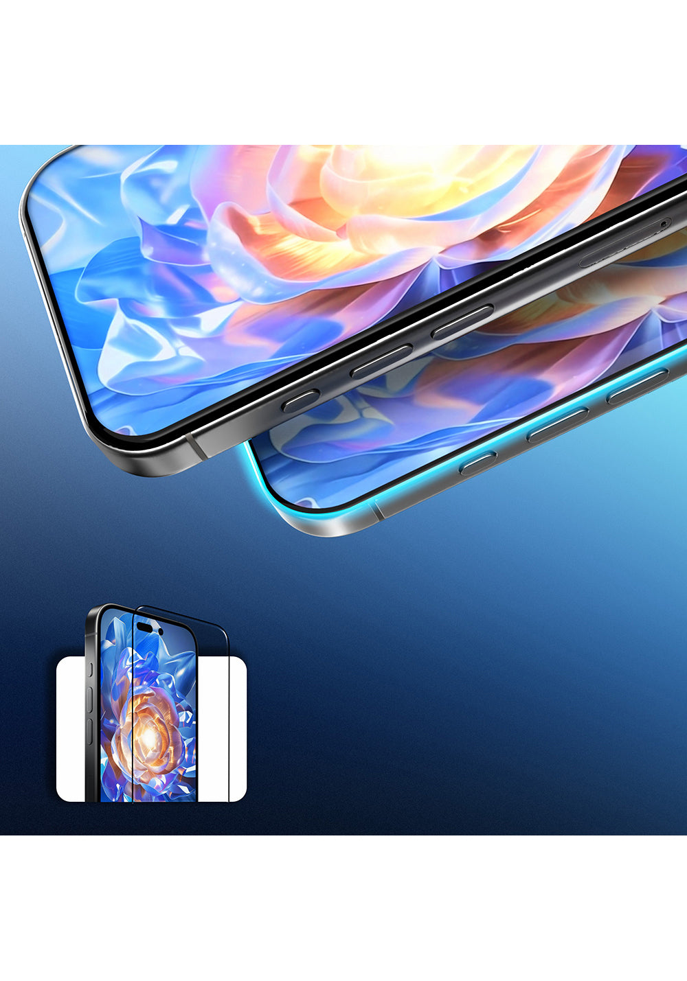 Apple iPhone 17 Pro Max Mohseven Safir Coating 3D Glue Privacy Hayalet Temperli Cam Ekran Koruyucu