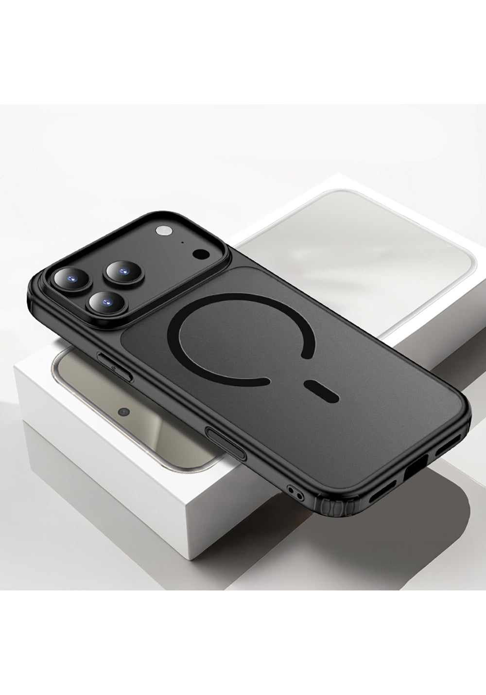 Apple iPhone 17 Pro Kılıf Manyetik Şarj Uyumlu Mat Arka Yüzey Wlons Lola Kapak