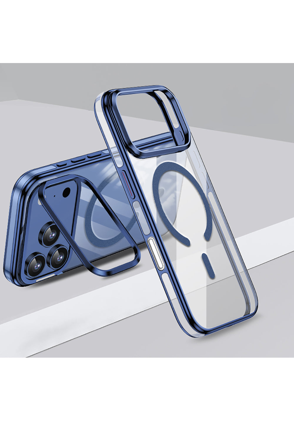 Apple iPhone 17 Pro Kılıf Manyetik Şarj Uyumlu Wlons Standlı Efsane Kapak