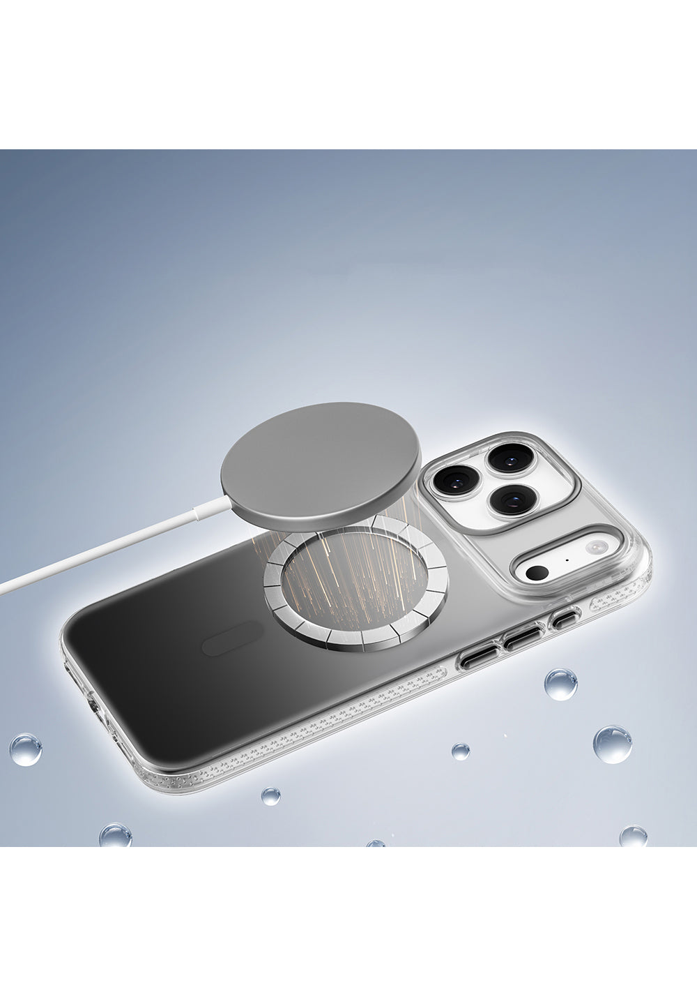 Apple iPhone 17 Pro Max Kılıf Manyetik Şarj Uyumlu Sararmaya Karşı Dayanıklı Mutural Icesense Serisi Kapak