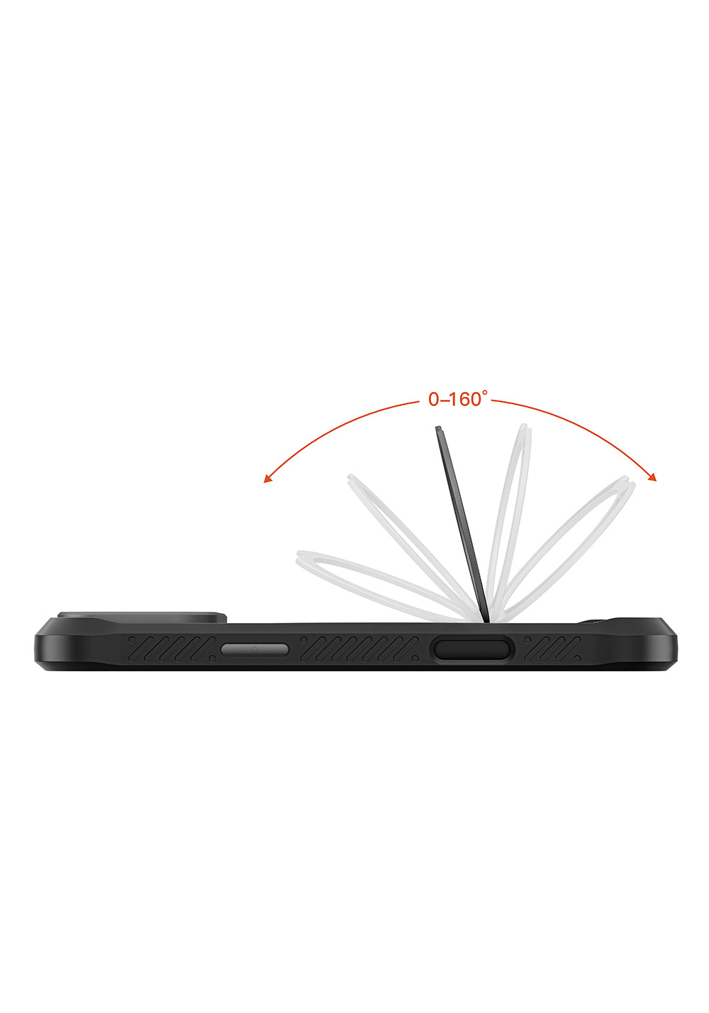 Apple iPhone 17 Pro Kılıf Manyetik Şarj Uyumlu Parmak Ring Standlı Airbag Tasarımlı Mutural Obsidian Serisi Kapak