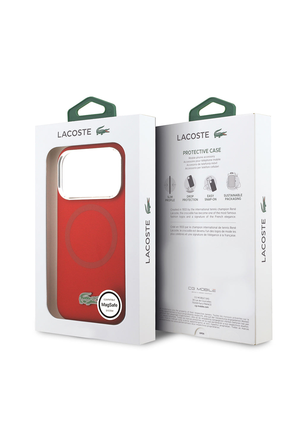 Apple iPhone 17 Pro Kılıf Lacoste Orijinal Lisanslı Manyetik Şarj Uyumlu İkonik Logolu Metal Kamera Çerçeveli Silikon Kapak