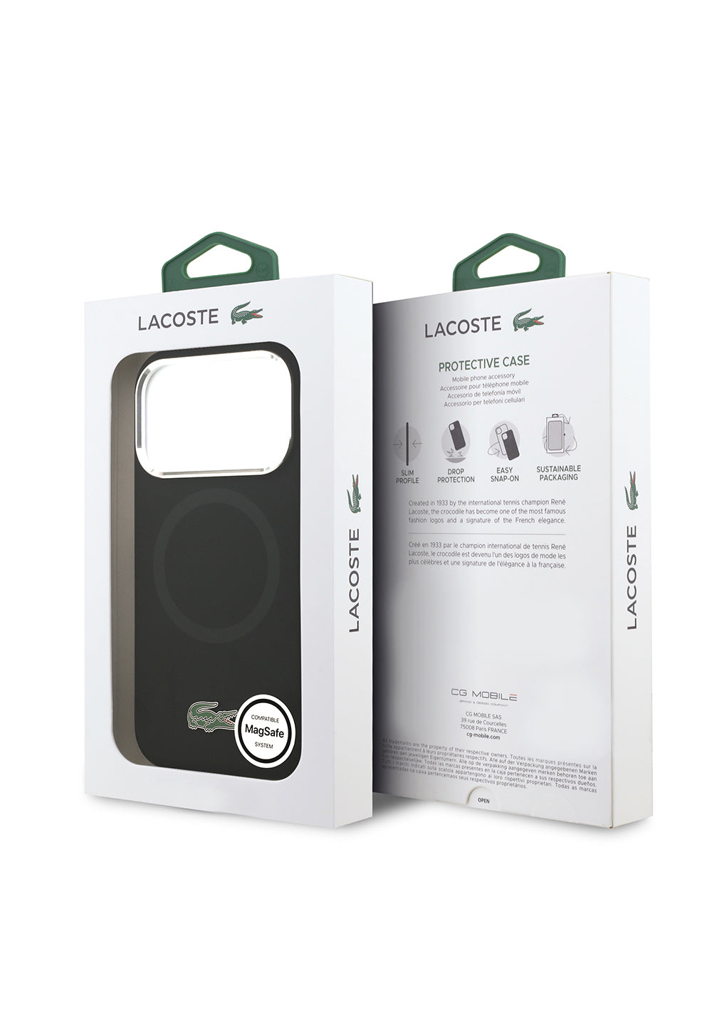 Apple iPhone 17 Pro Kılıf Lacoste Orijinal Lisanslı Manyetik Şarj Uyumlu İkonik Logolu Metal Kamera Çerçeveli Silikon Kapak