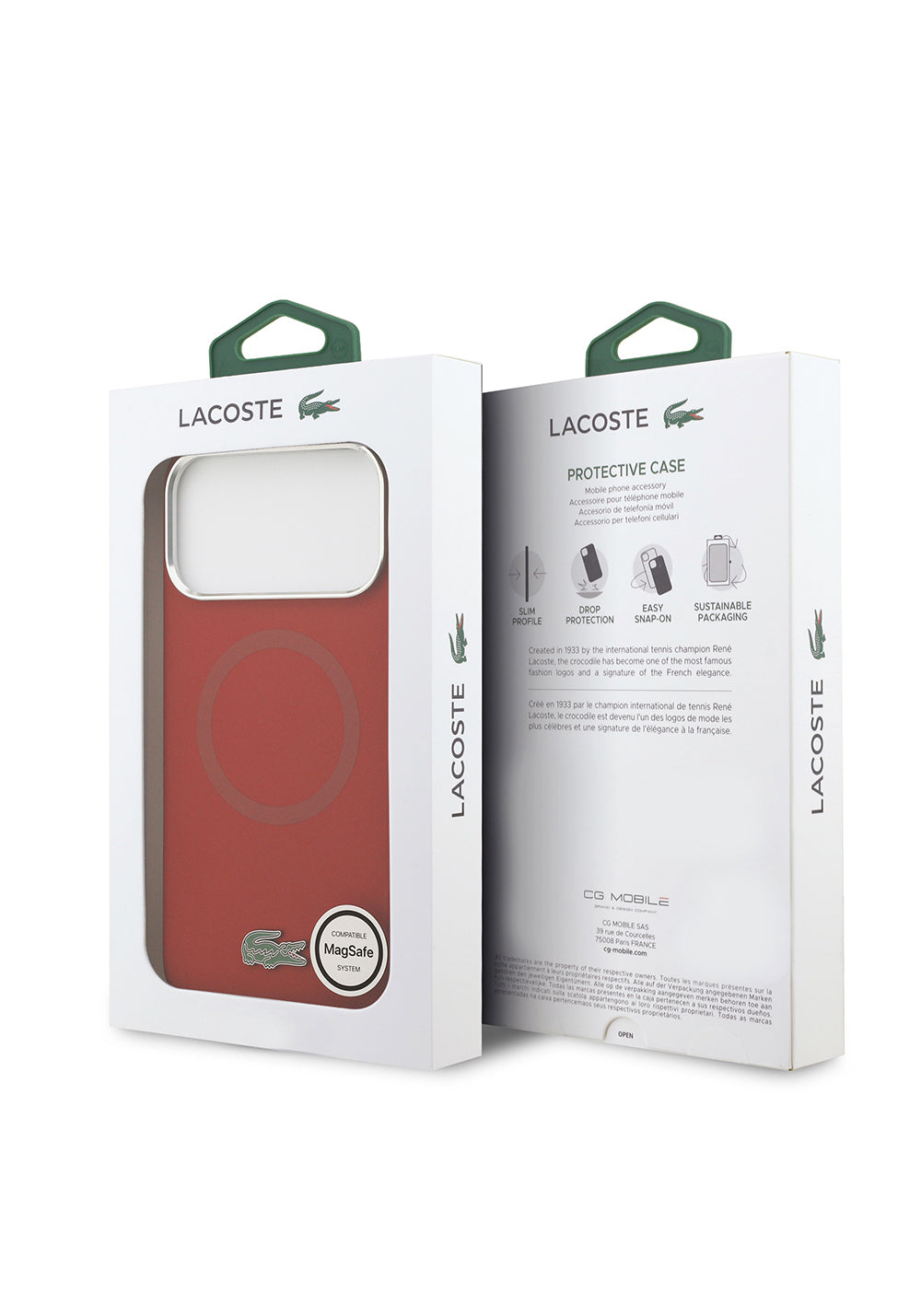Apple iPhone 17 Pro Max Kılıf Lacoste Orijinal Lisanslı Manyetik Şarj Uyumlu İkonik Logolu Metal Kamera Çerçeveli Silikon Kapak