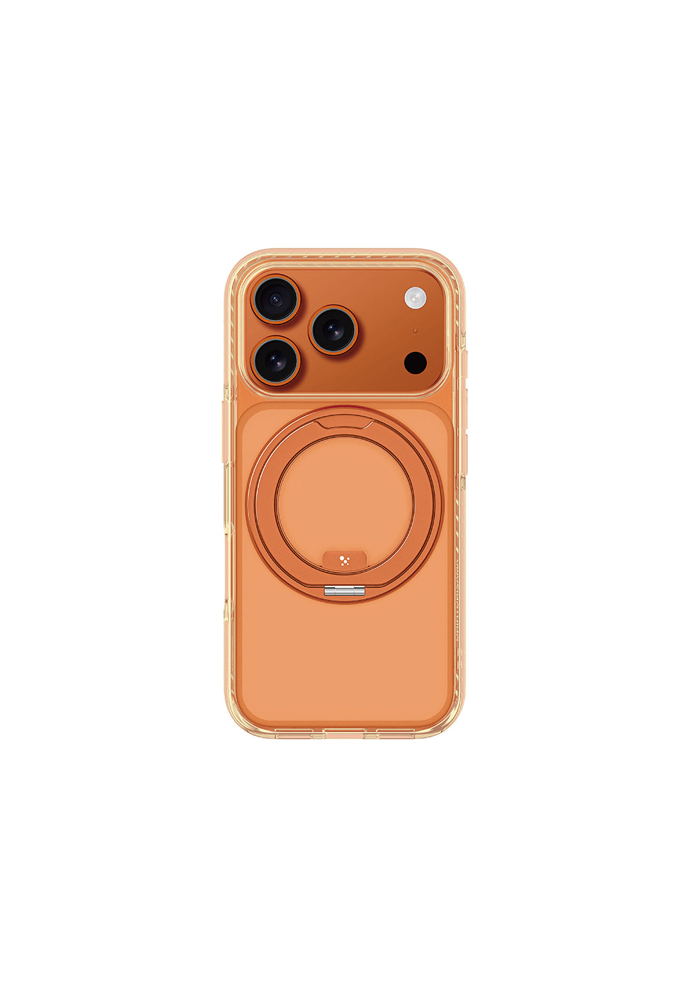 Apple iPhone 17 Pro Kılıf M-Safe Şarj Özellikli Airbag Tasarımlı Standlı AmazingThing Titan Pro MagSpin Kapak