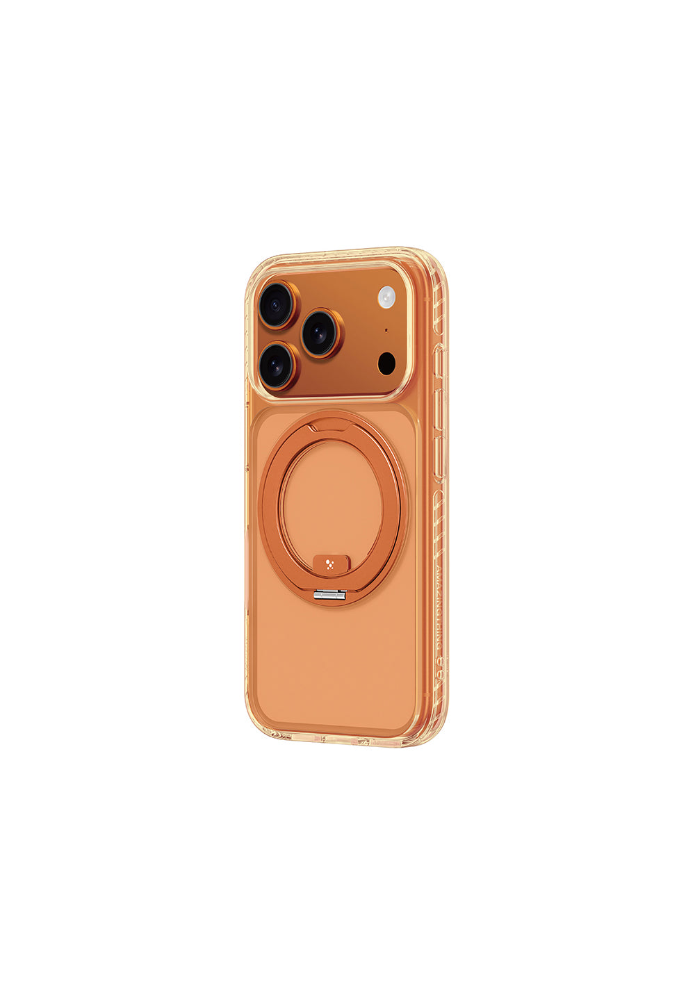 Apple iPhone 17 Pro Max Kılıf M-Safe Şarj Özellikli Airbag Tasarımlı Standlı AmazingThing Titan Pro MagSpin Kapak