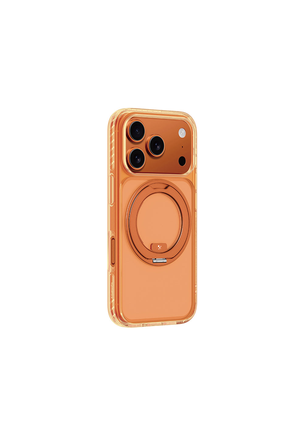 Apple iPhone 17 Pro Max Kılıf M-Safe Şarj Özellikli Airbag Tasarımlı Standlı AmazingThing Titan Pro MagSpin Kapak