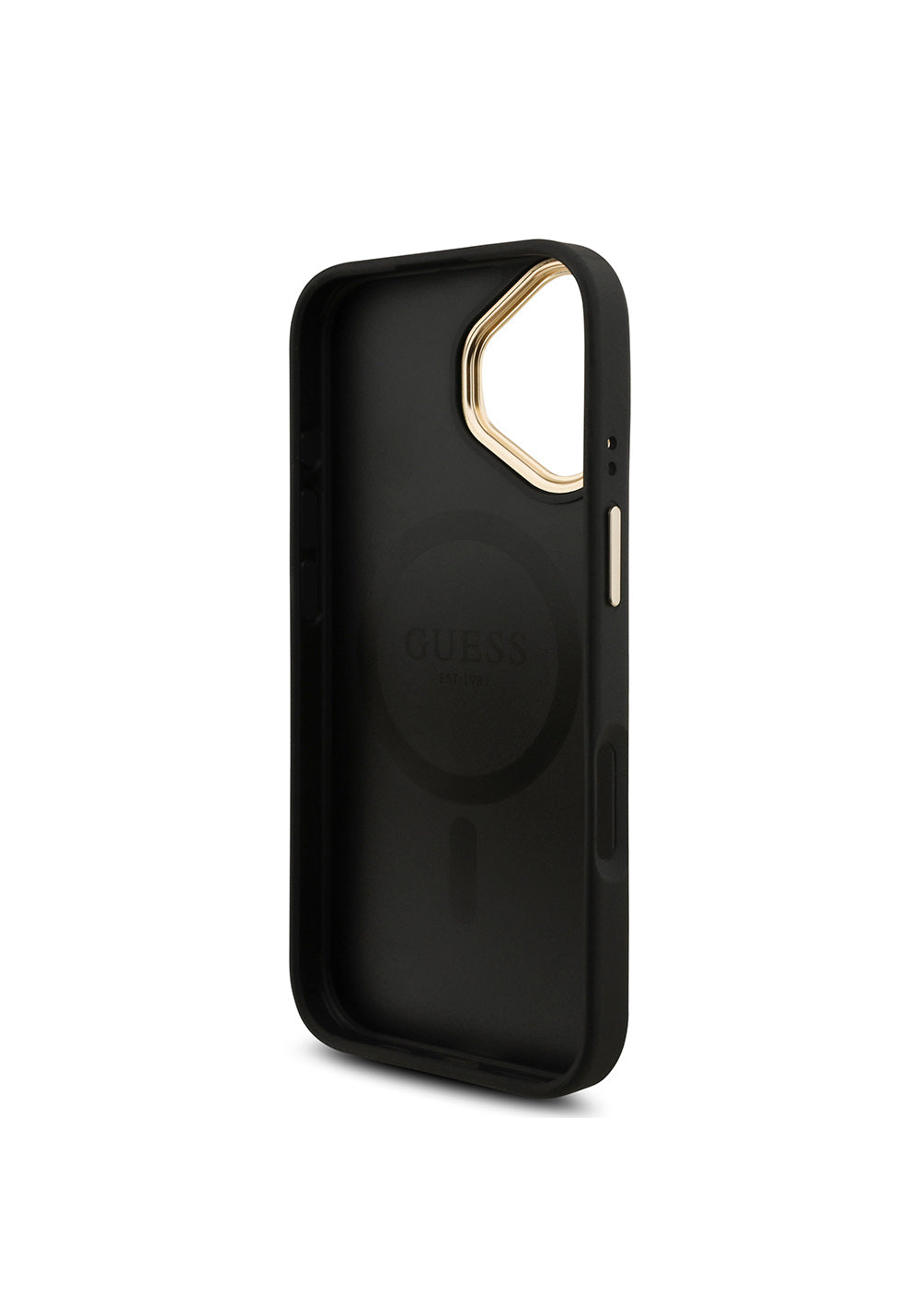 Apple iPhone 17 Guess Orijinal Lisanslı 4G ve Yazı Logolu Kılıf + Ekran Koruyucu + Lens Koruyucu 3in1 Aksesuar Seti