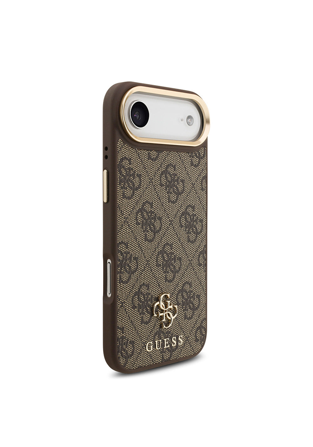Apple iPhone 17 Air Guess Orijinal Lisanslı 4G ve Yazı Logolu Kılıf + Ekran Koruyucu + Lens Koruyucu 3in1 Aksesuar Seti