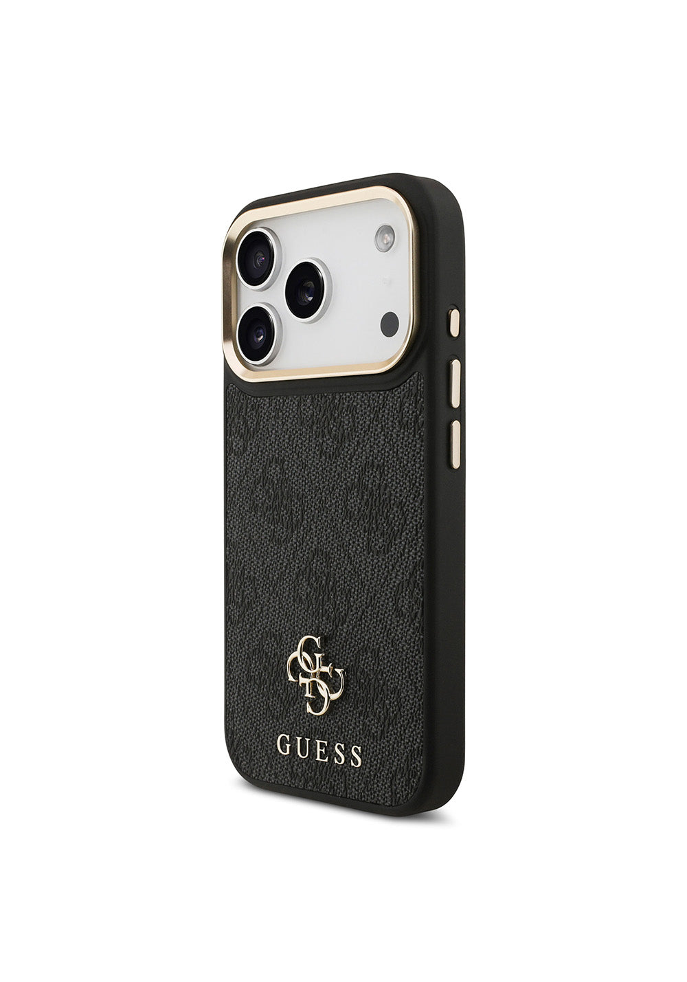 Apple iPhone 17 Pro Guess Orijinal Lisanslı 4G ve Yazı Logolu Kılıf + Ekran Koruyucu + Lens Koruyucu 3in1 Aksesuar Seti