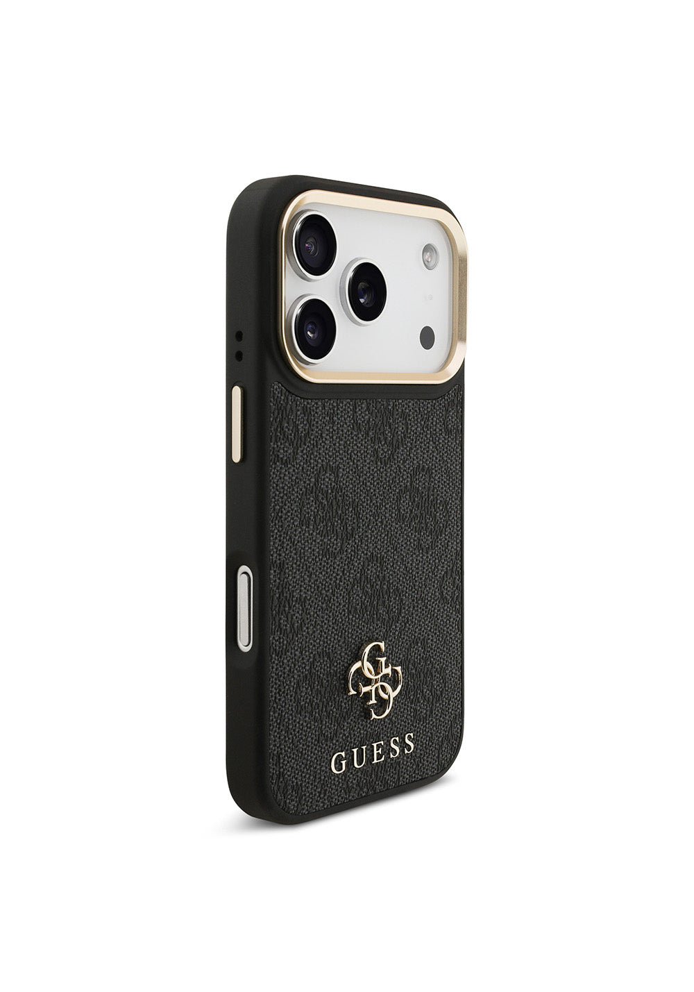 Apple iPhone 17 Pro Guess Orijinal Lisanslı 4G ve Yazı Logolu Kılıf + Ekran Koruyucu + Lens Koruyucu 3in1 Aksesuar Seti
