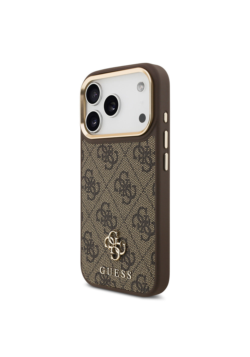 Apple iPhone 17 Pro Guess Orijinal Lisanslı 4G ve Yazı Logolu Kılıf + Ekran Koruyucu + Lens Koruyucu 3in1 Aksesuar Seti