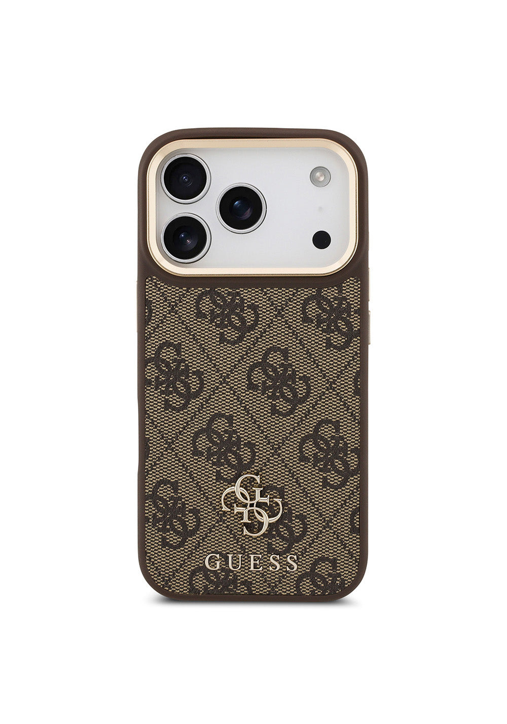 Apple iPhone 17 Pro Guess Orijinal Lisanslı 4G ve Yazı Logolu Kılıf + Ekran Koruyucu + Lens Koruyucu 3in1 Aksesuar Seti